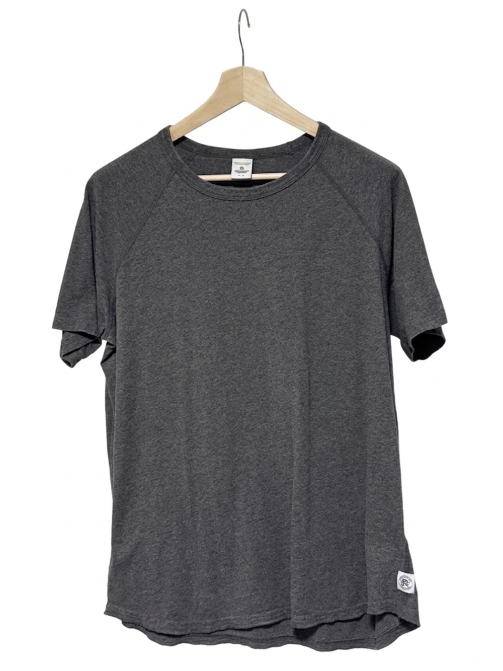 Reigning Champ Vault Raglan T-Shirt XL Vintage Heather Charcoal Gray Cotton Tee
